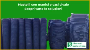 Mastelli e vasi vivaio neri della linea Pierucci Agricoltura Professional