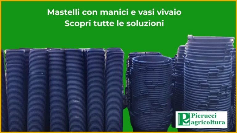 Mastelli e vasi vivaio neri della linea Pierucci Agricoltura Professional