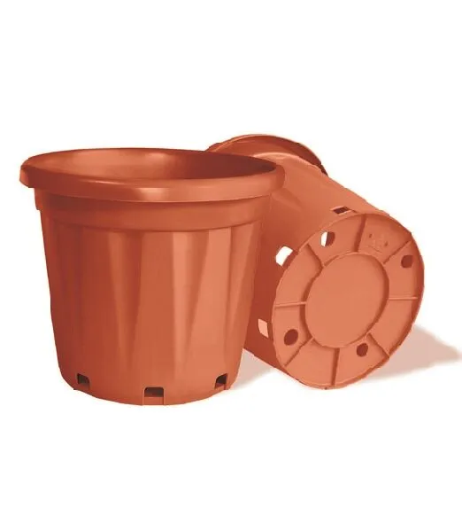 vaso tondo vivaio etna nel colore terracotta